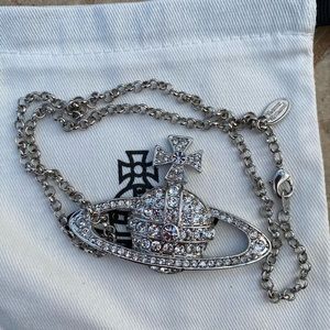Vivienne Westwood Silver Orb Necklace